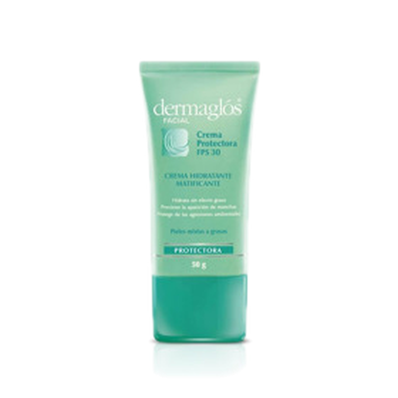 Dermaglos Facial Crema Protectora Piel Mixta A Grasa 30 Fps [50 G]