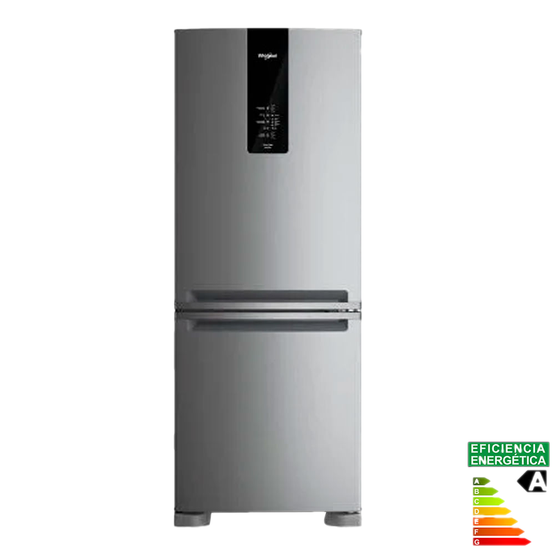 Refrigerador Whirlpool 480 L Inverter Gris Clase A Wre57ckdim