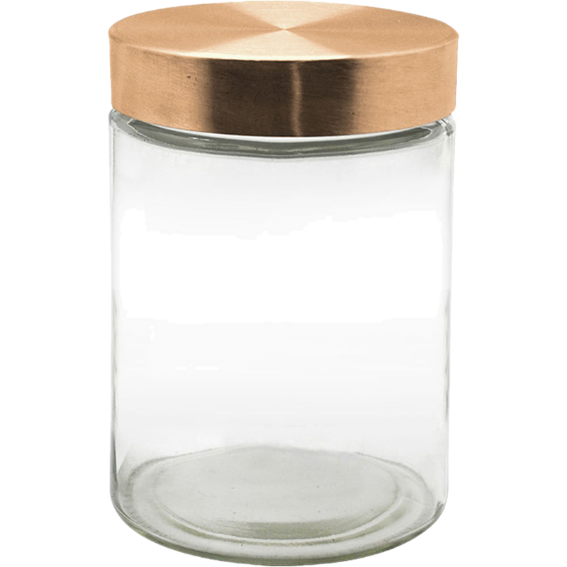 Frasco Con Tapa De Cobre 17 Cm