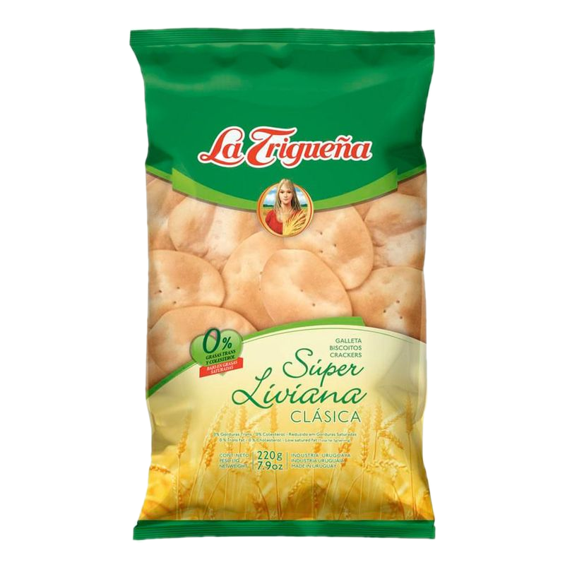 Galleta Súper Liviana La Trigueña Natural 220 G