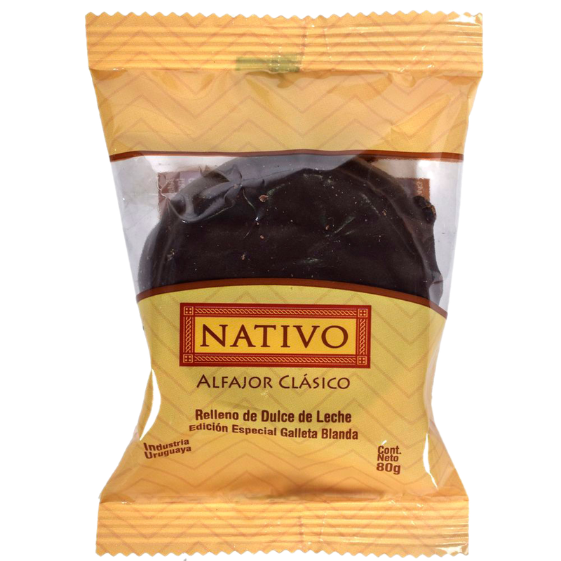 Alfajor Artesanal De Chocolate Nativo 80 G