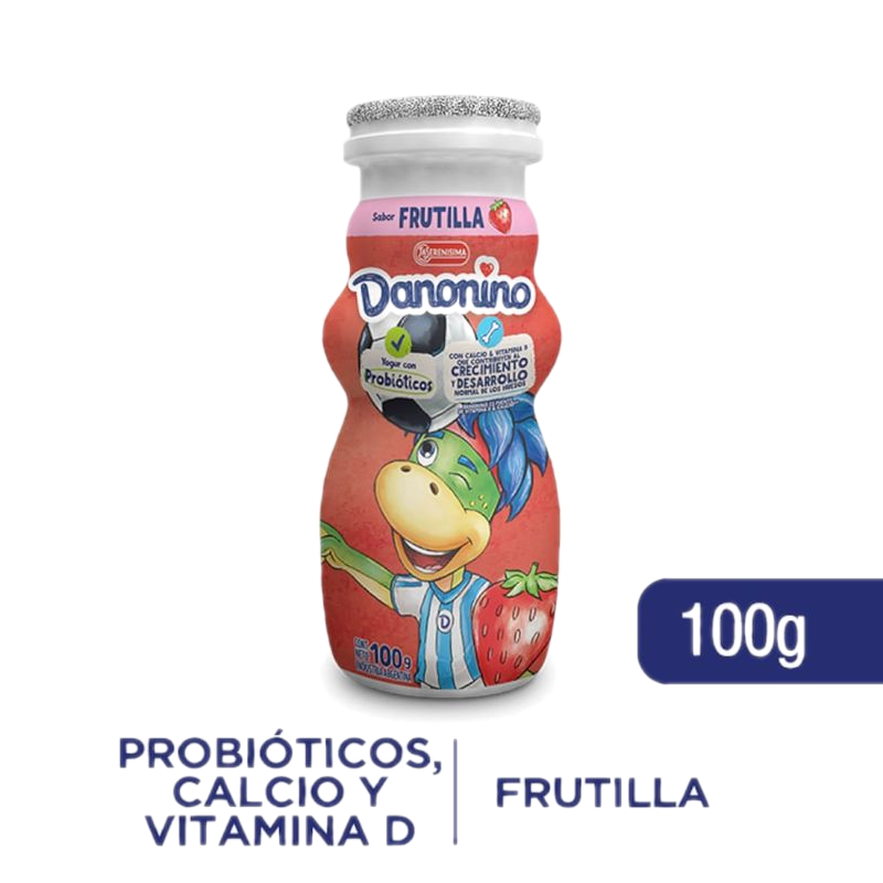 Yogur Danonino Bebible Frutilla 100 G