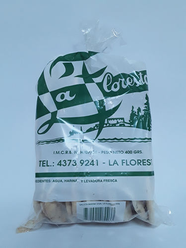 Galletas La Floresta Malteada Sin Sal 400 G.