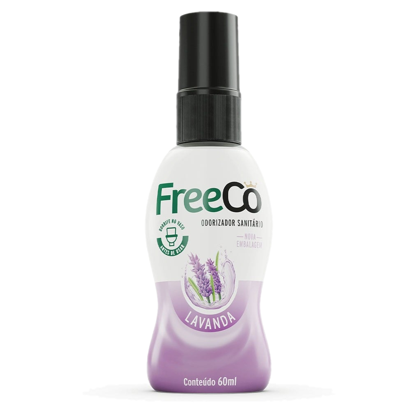 Bloqueador De Olores Para Inodoro Freeco Lavanda 60 Ml