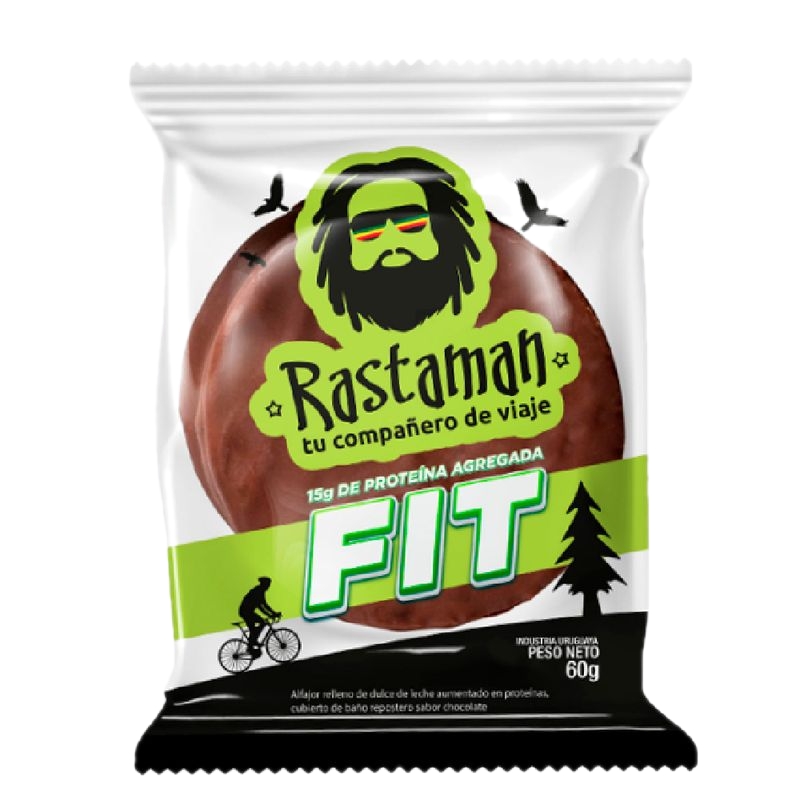 Alfajor Rastaman Fit 15% Proteína Agregada 60 G