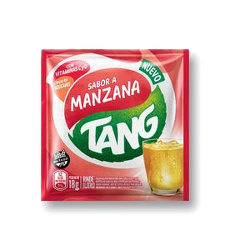 Refresco En Polvo Tang 18 G Manzana Vitc+d