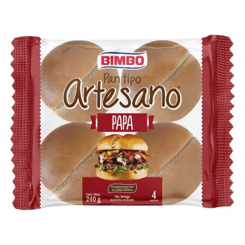 Pan De Papa Para Hamburguesa Artesano Bimbo 300 G