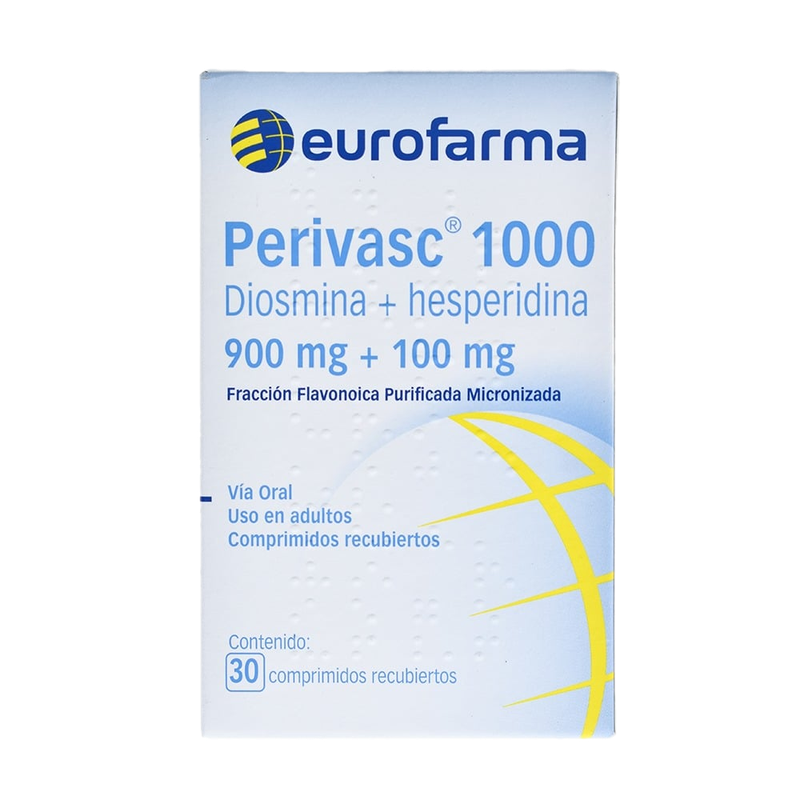 Perivasc 900 Mg/100 Mg 30 Comprimidos Recubiertos