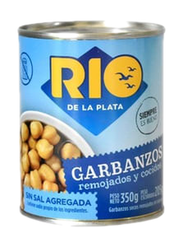 Garbanzos Rio De La Plata Lata 350 G Sin Sal Agregada