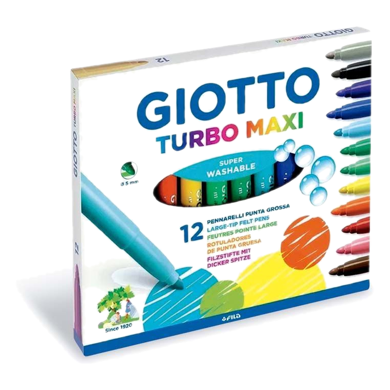 Marcador Grueso Giotto Turbo Maxi 12 Unidades