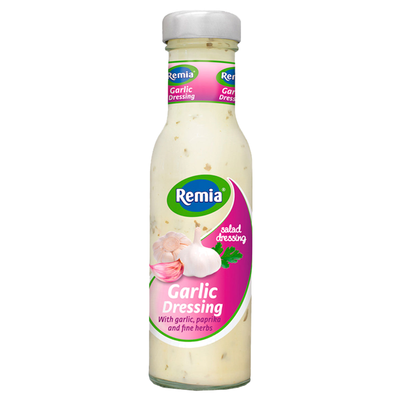 Salsa Remia Garlic Dressing Botella 250 G