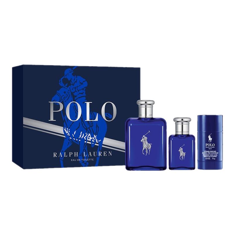 Cofre Ralph Lauren Perfume Polo Blue Men Edt 125 Ml + 40 Ml + Desodorante 75 G