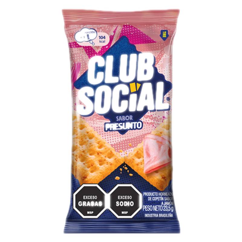 Galletitas Club Social Jamón 141 G