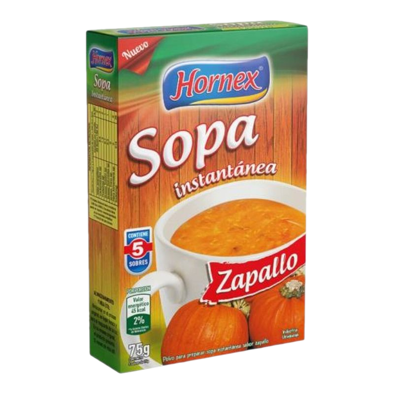 Sopa Instantánea De Zapallo Hornex 15 G