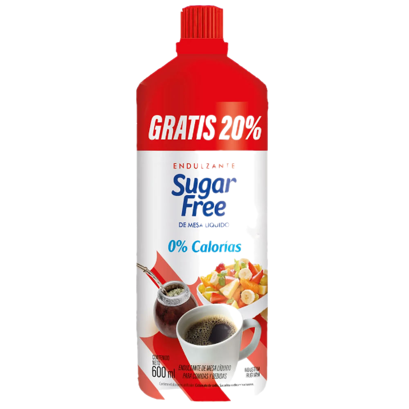 Endulzante Liquido Sugar Free 600 Ml