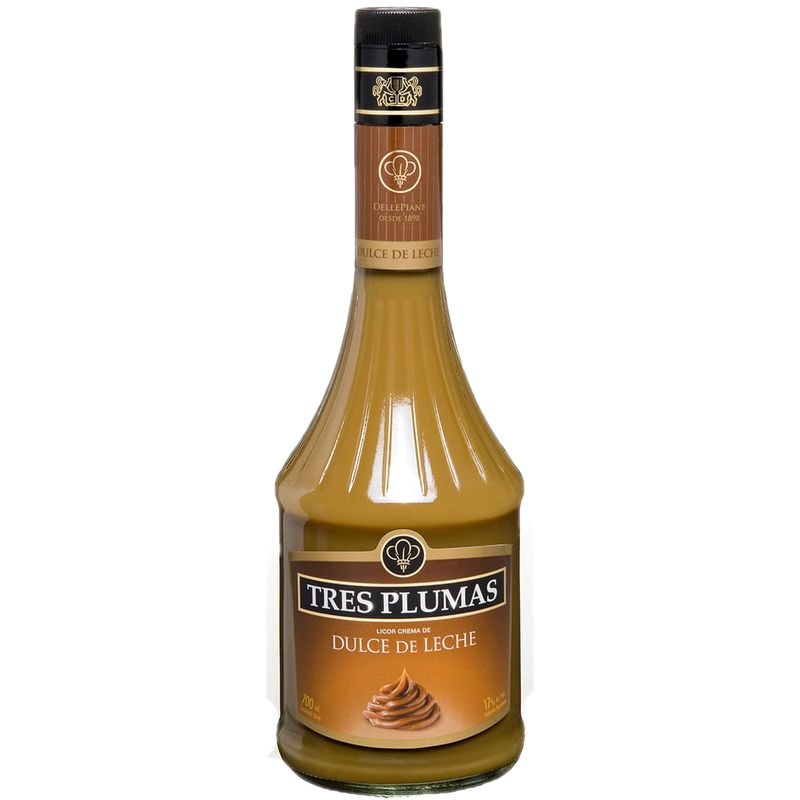 Licor Tres Plumas Dulce De Leche 750 Ml