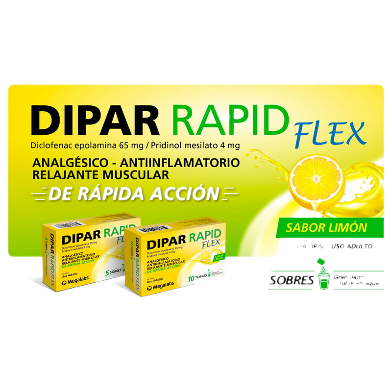 Dipar Rapid Flex 65 Mg/4 Mg 10 Sobres