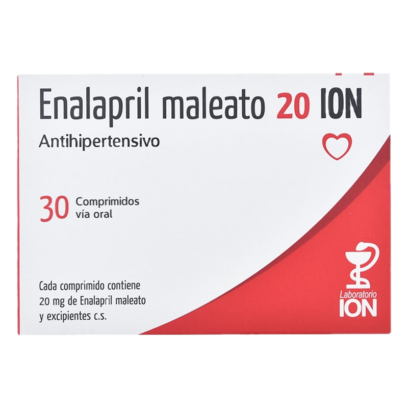 Enalapril Ion 20 Mg X 30 Comprimidos