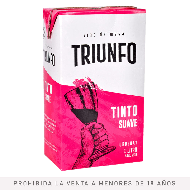 Vino Tetra Triunfo Tinto Suave 1 L