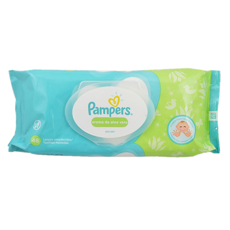 Toallas Húmedas Pampers Wipes Aloe Vera 48 Unidades