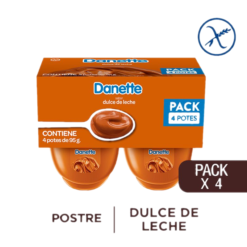 Postre Danette Dulce De Leche 380 G
