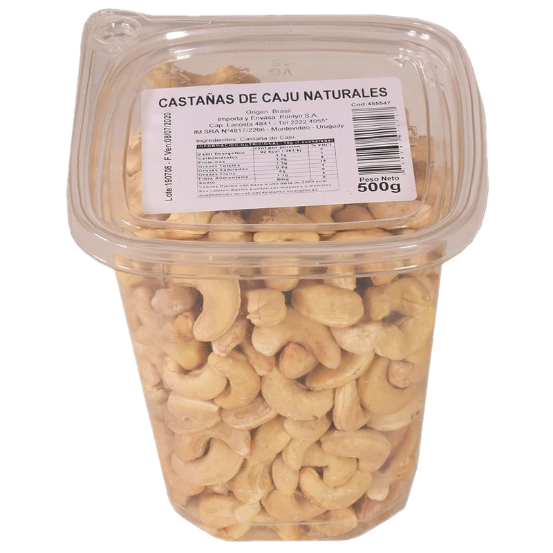 Castaña De Caju Natural 500 G