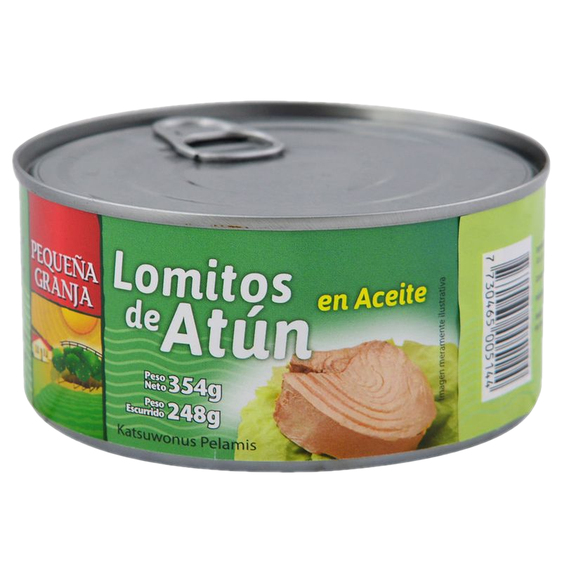Atún Lomito En Aceite Pequeña Granja 354 G