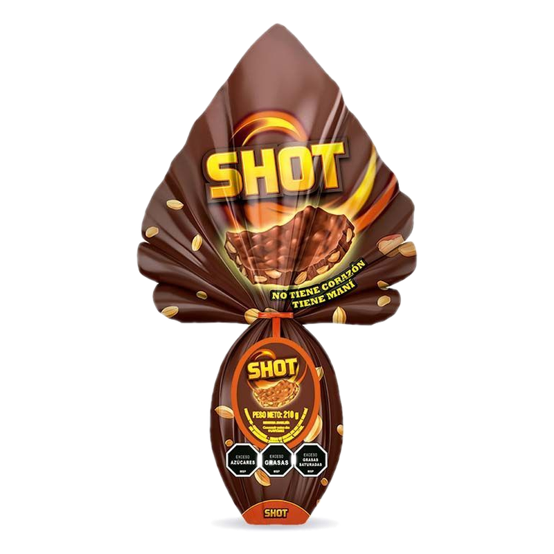 Huevo De Pascua Chocolate Con Maní Shot 210 G