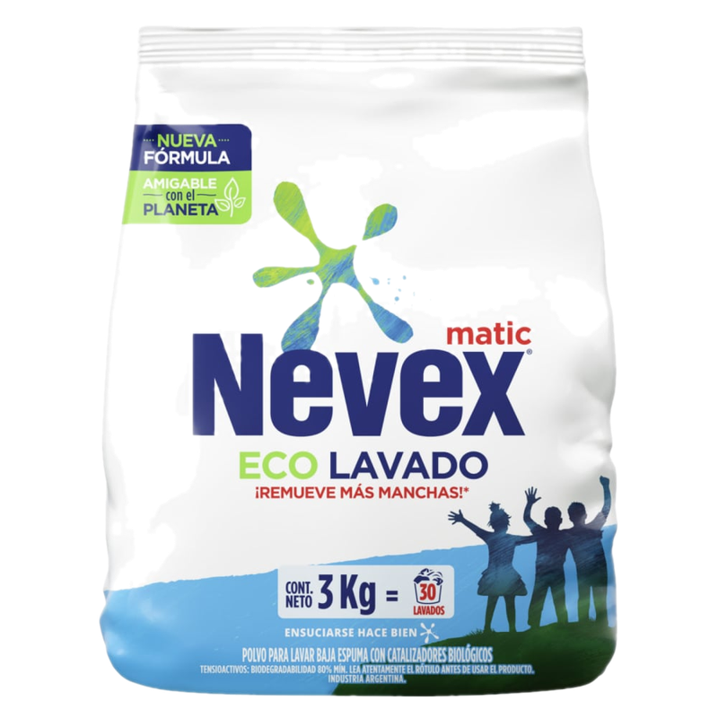 Jabón En Polvo Para Ropa Nevex Clásico 3 Kg