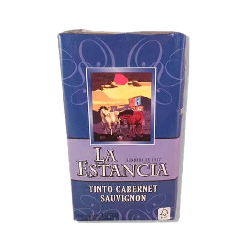 Vino La Estancia Tinto Cabernet Sauvignon Tetra 1 L
