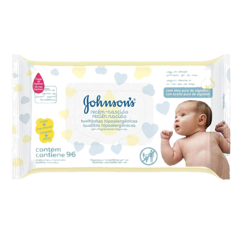 Toallas Húmedas Johnson's Baby Recién Nacido 96 Unidades