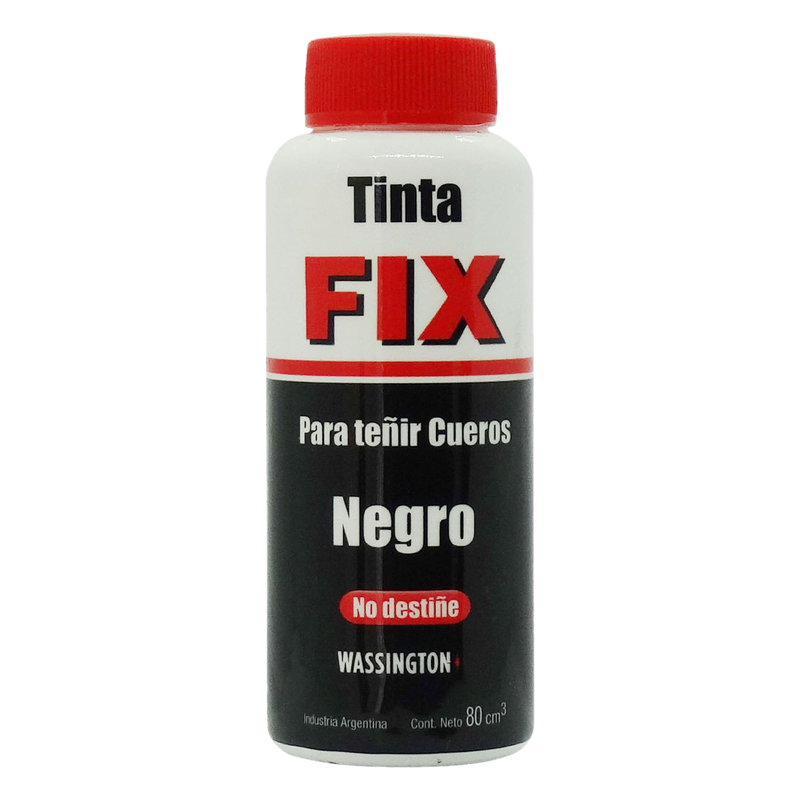 Tinta Para Cuero Fix Negra 80cc
