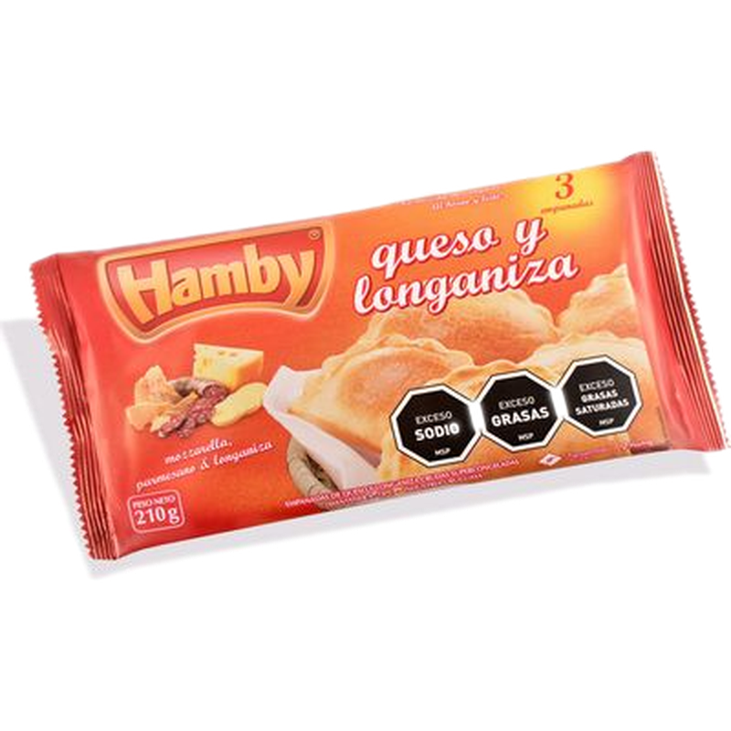 Empanadas Hamby De Queso Y Longaniza 3 Unidades