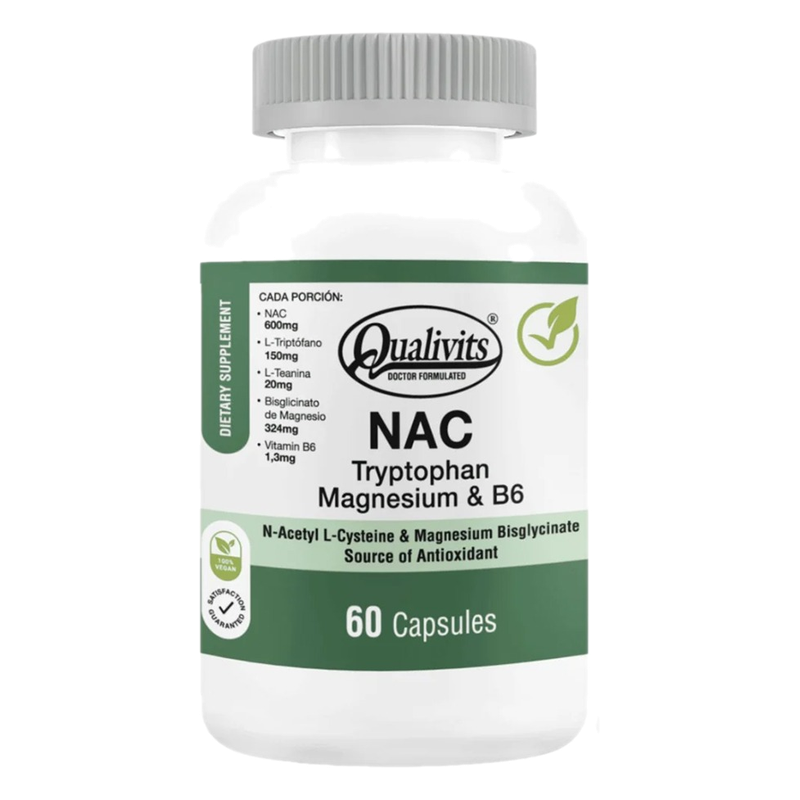 Nac Qualivits Tryptophan, Magnesium & B6 60 Caps