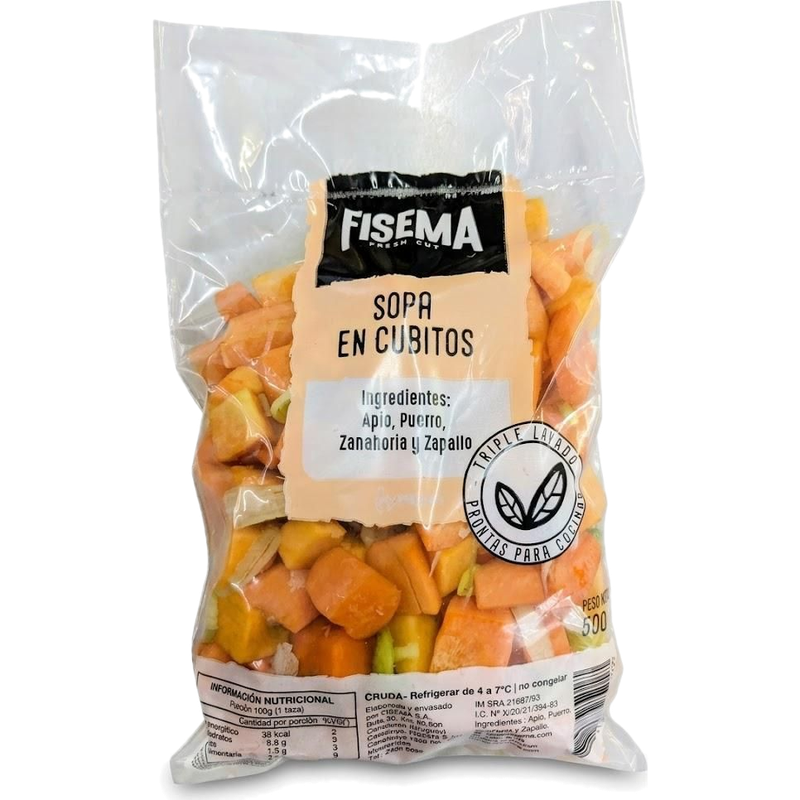Sopa En Cubitos Fisema 500 G