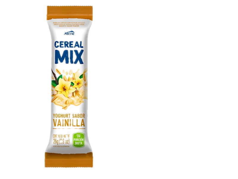 Barra De Cereal Mix Arcor Yogur Vainilla 28 G