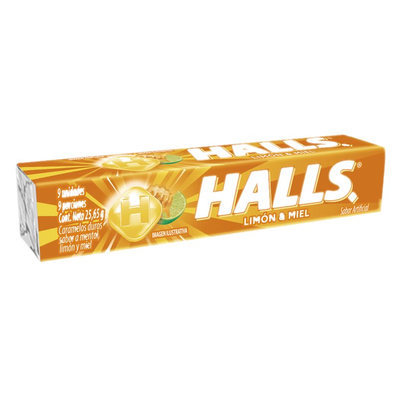 Pastillas Halls Honey Lemon Lyptus
