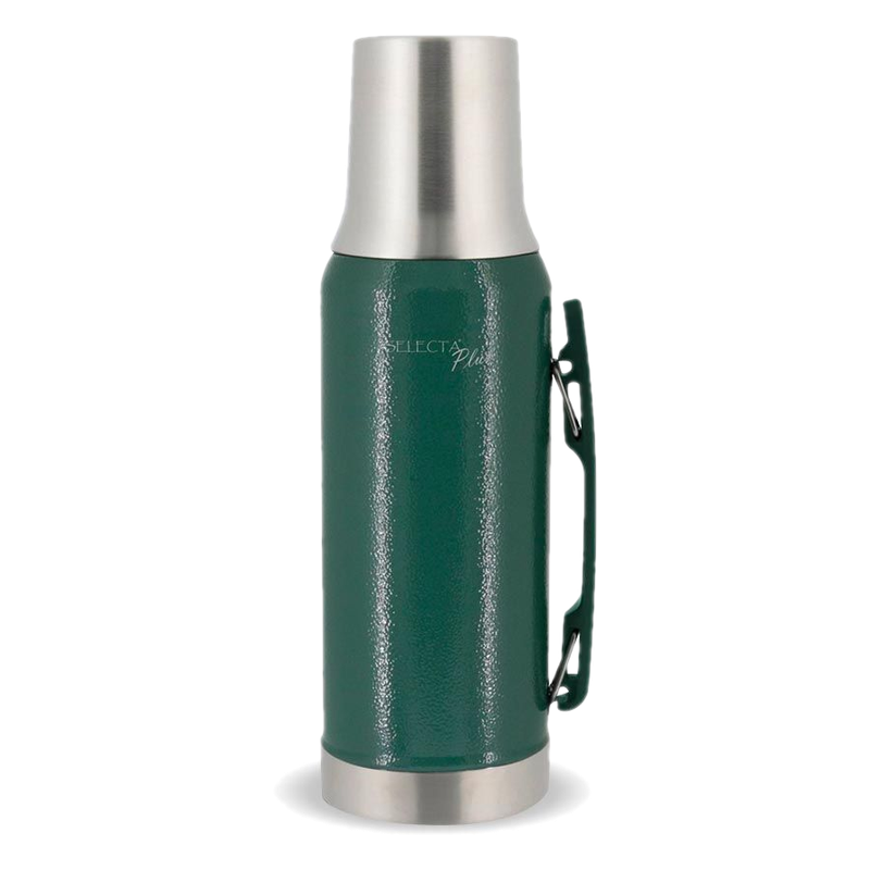 Termo Selecta De Acero Inoxidable Duo Negro Verde 1.2 L