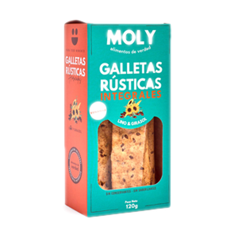Galletas Rústicas Integrales Moly 120 G