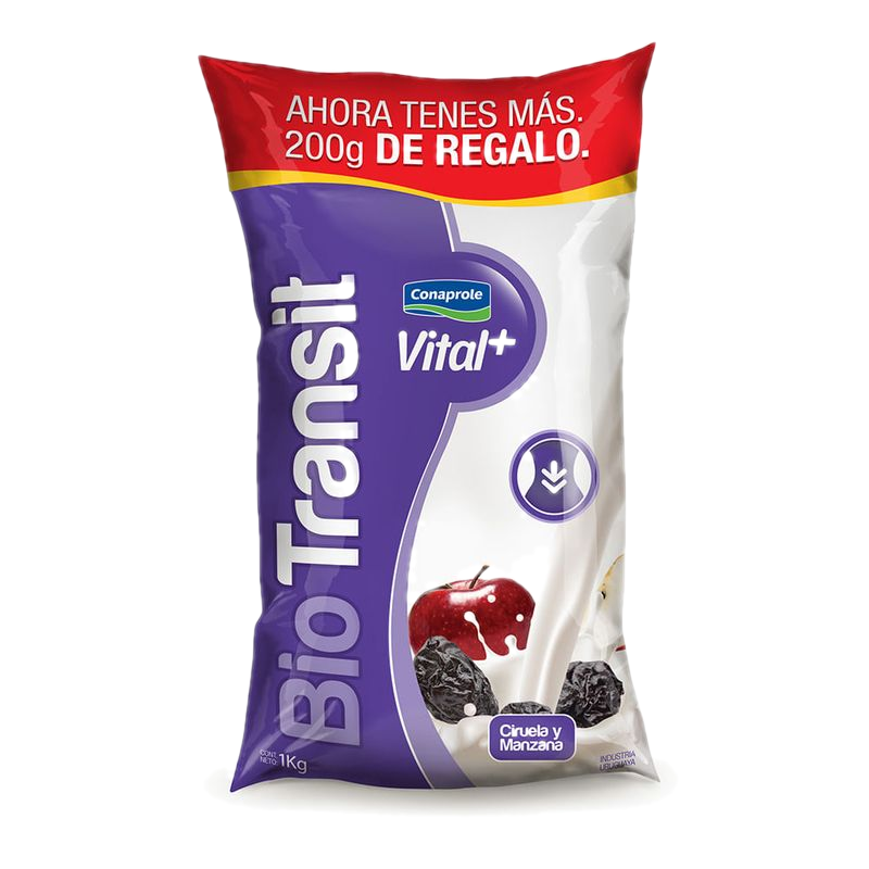 Yogur Vital + Biotransit Ciruela Y Manzana 1.2 Kg