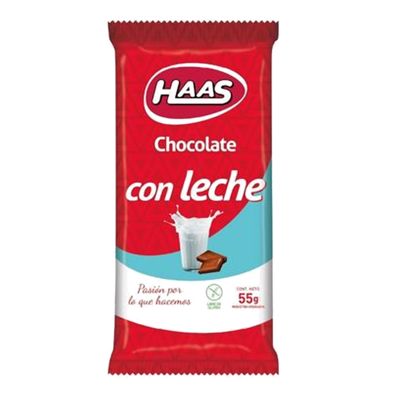 Chocolate Haas Con Leche 55 G