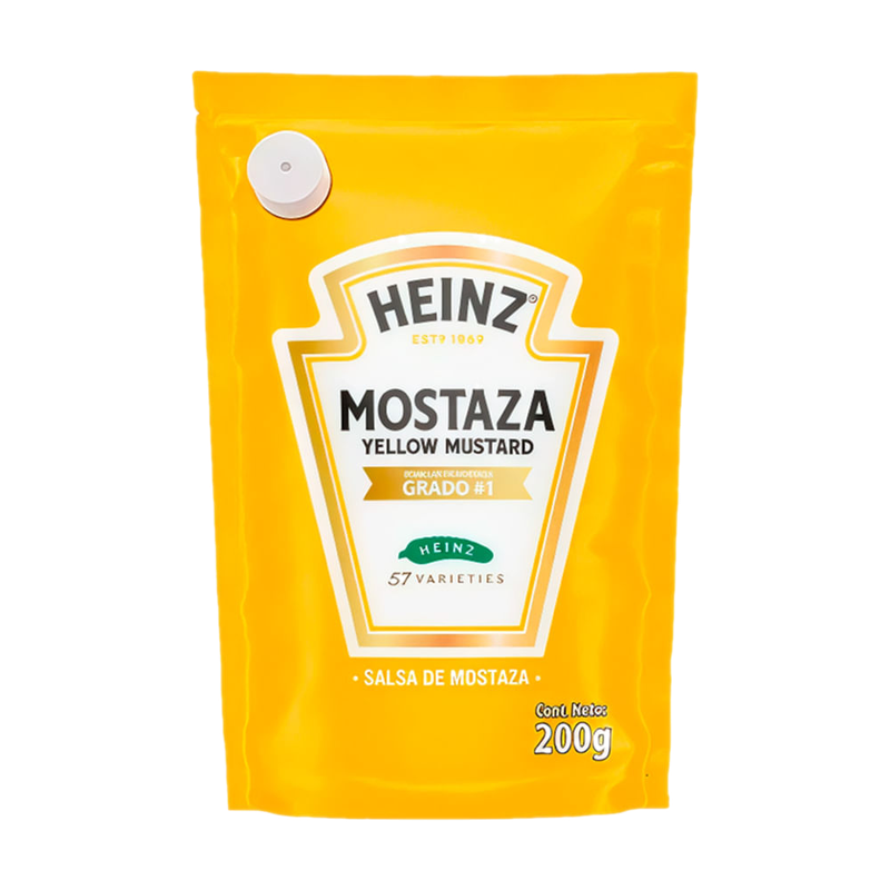 Aderezo Mostaza Yellow Heinz 200 G