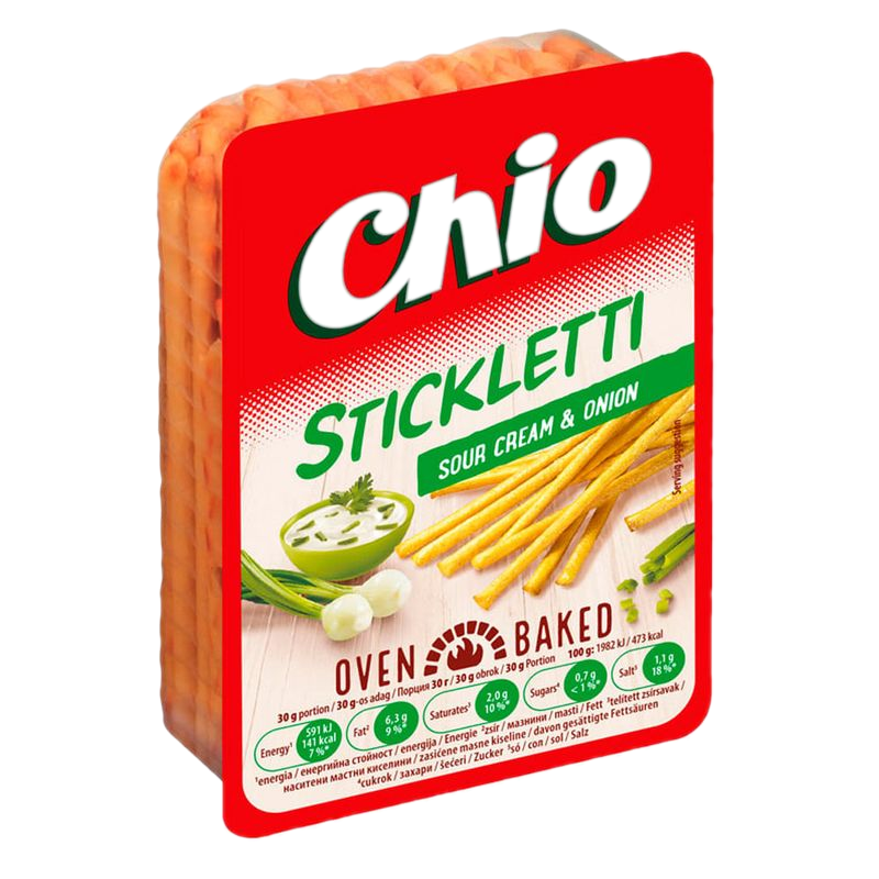 Palitos Stickletti Cream & Onion Chio 80 G