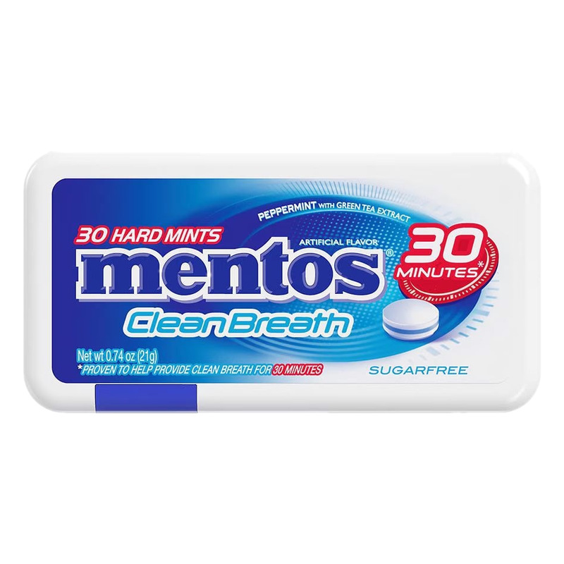 Pastillas Mentos Clear Breath Peppermint 25 Unidades