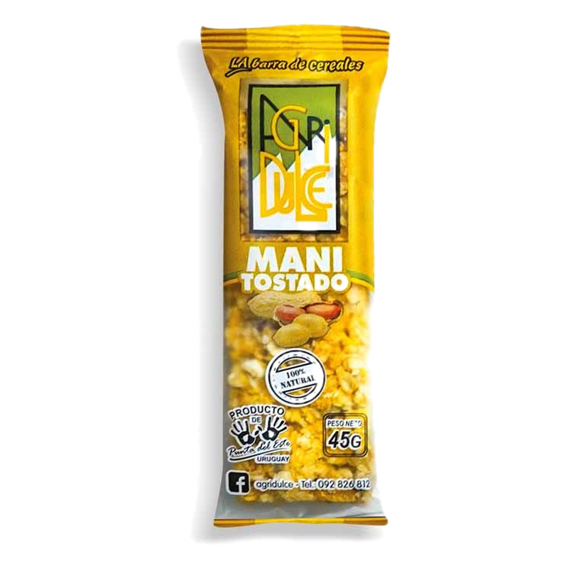 Barra De Cereal Maní Tostado Agridulce 45 G