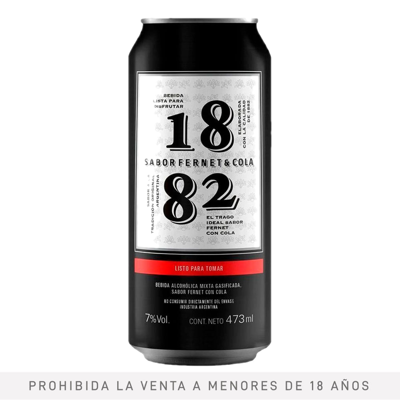 Fernet 1882 Con Cola Lata 473 Ml