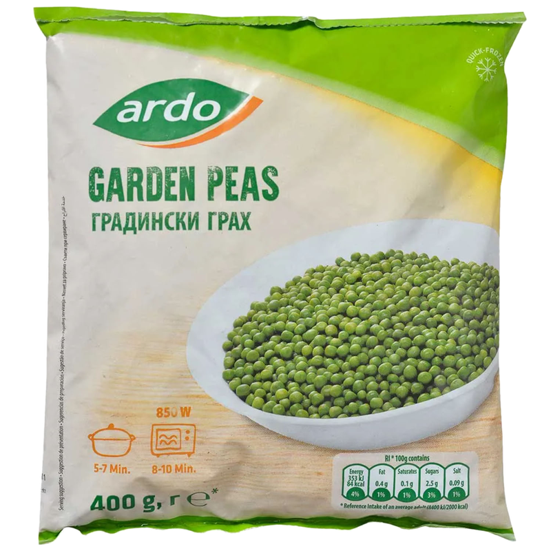 Arvejas Ardo Congelado 400 G