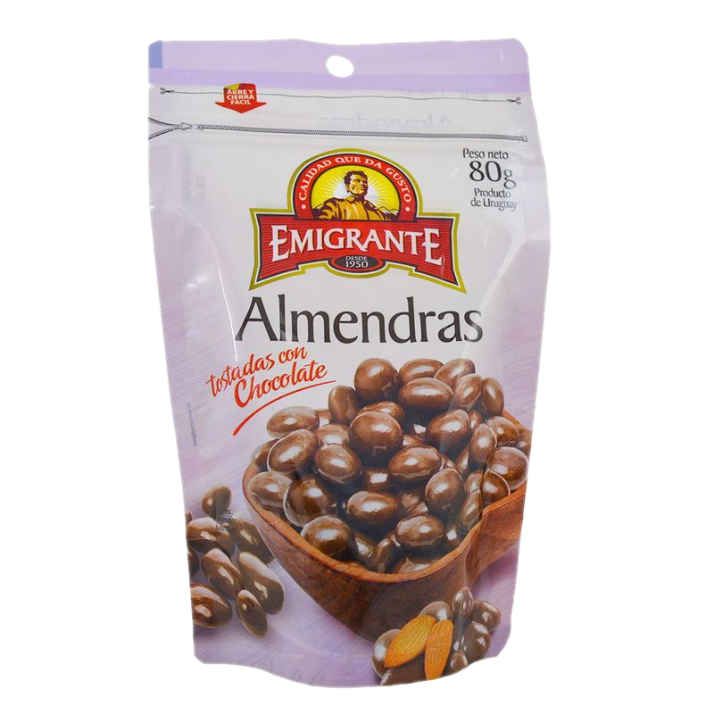Almendras Tostadas Con Chocolate Emigrante 80 G