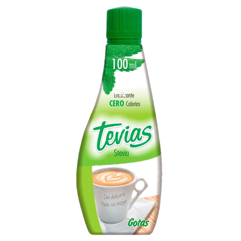 Edulcorante Tevias Líquido 100 Ml 100% Stevia