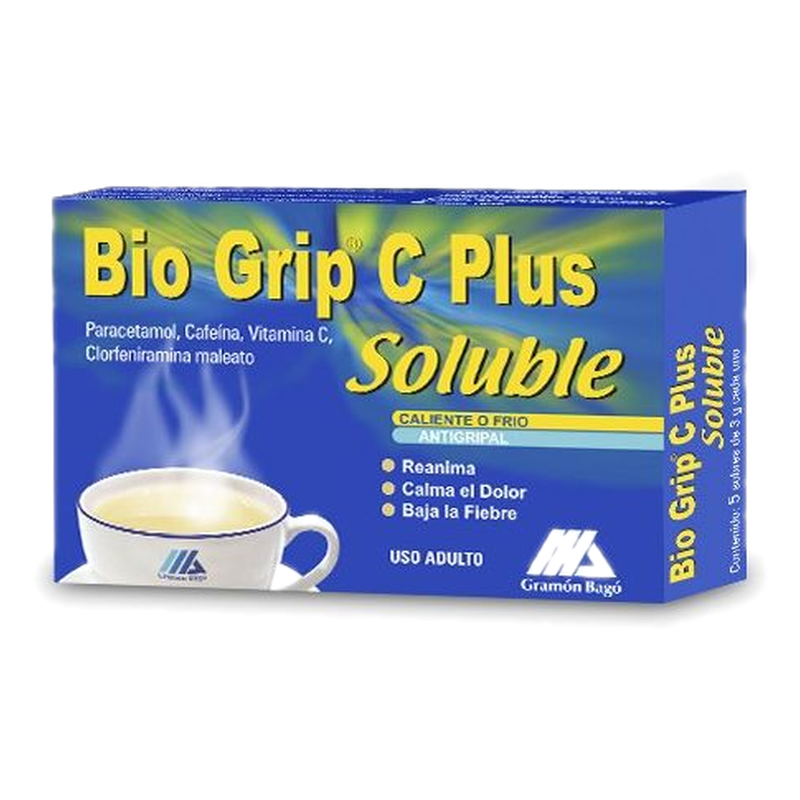 Bio Grip Plus C Soluble X 5 Sobres